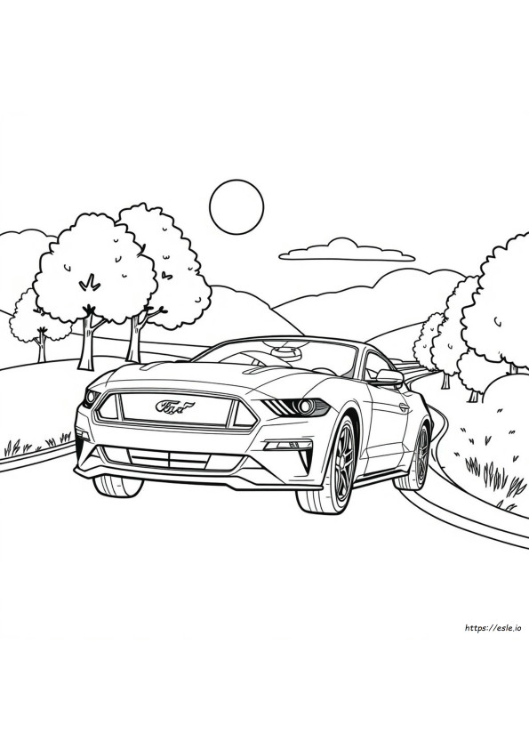 Ford Mustang Mewarnai