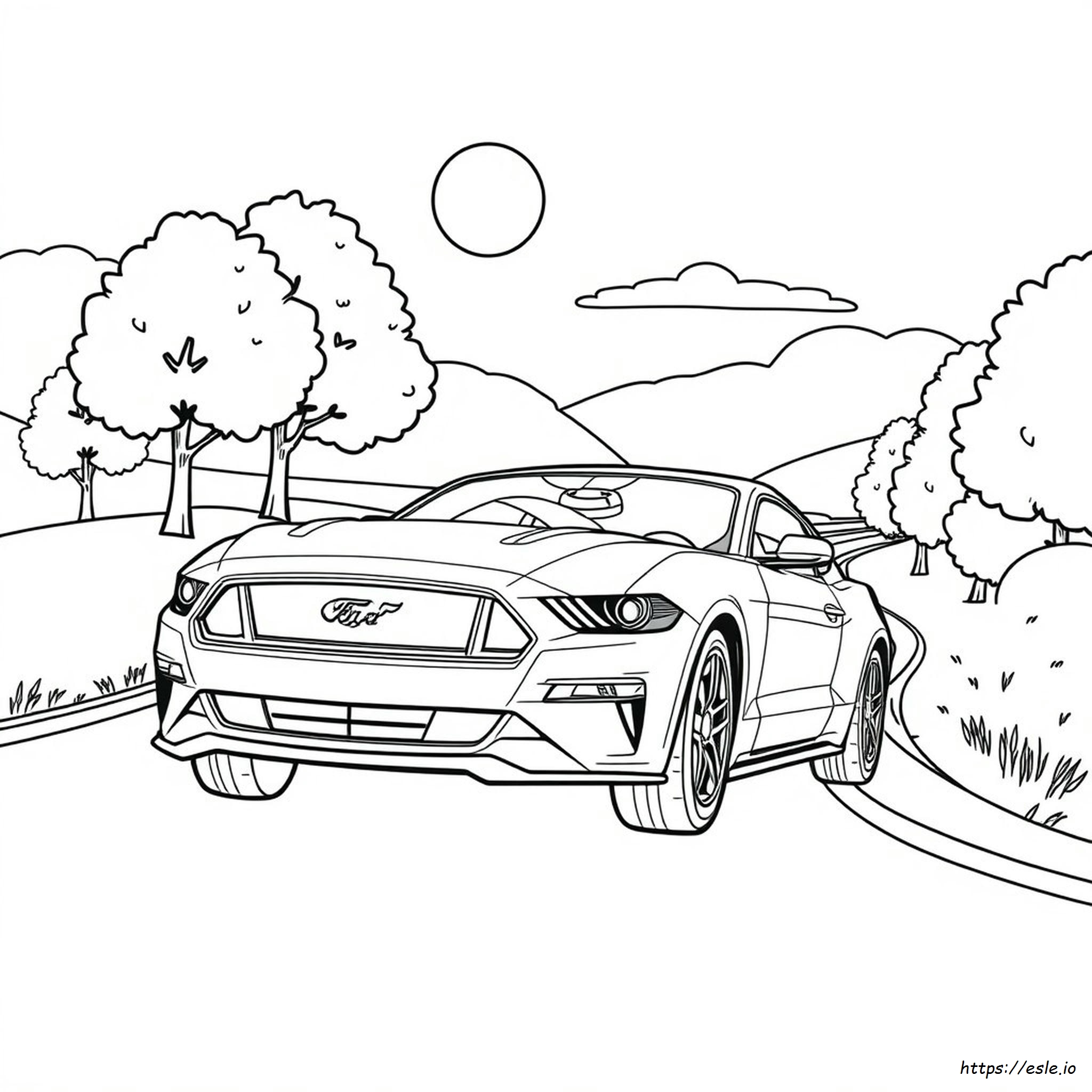 Ford Mustang Colouring