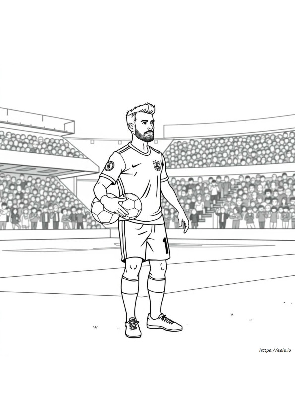 Harry Kane Coloring Page