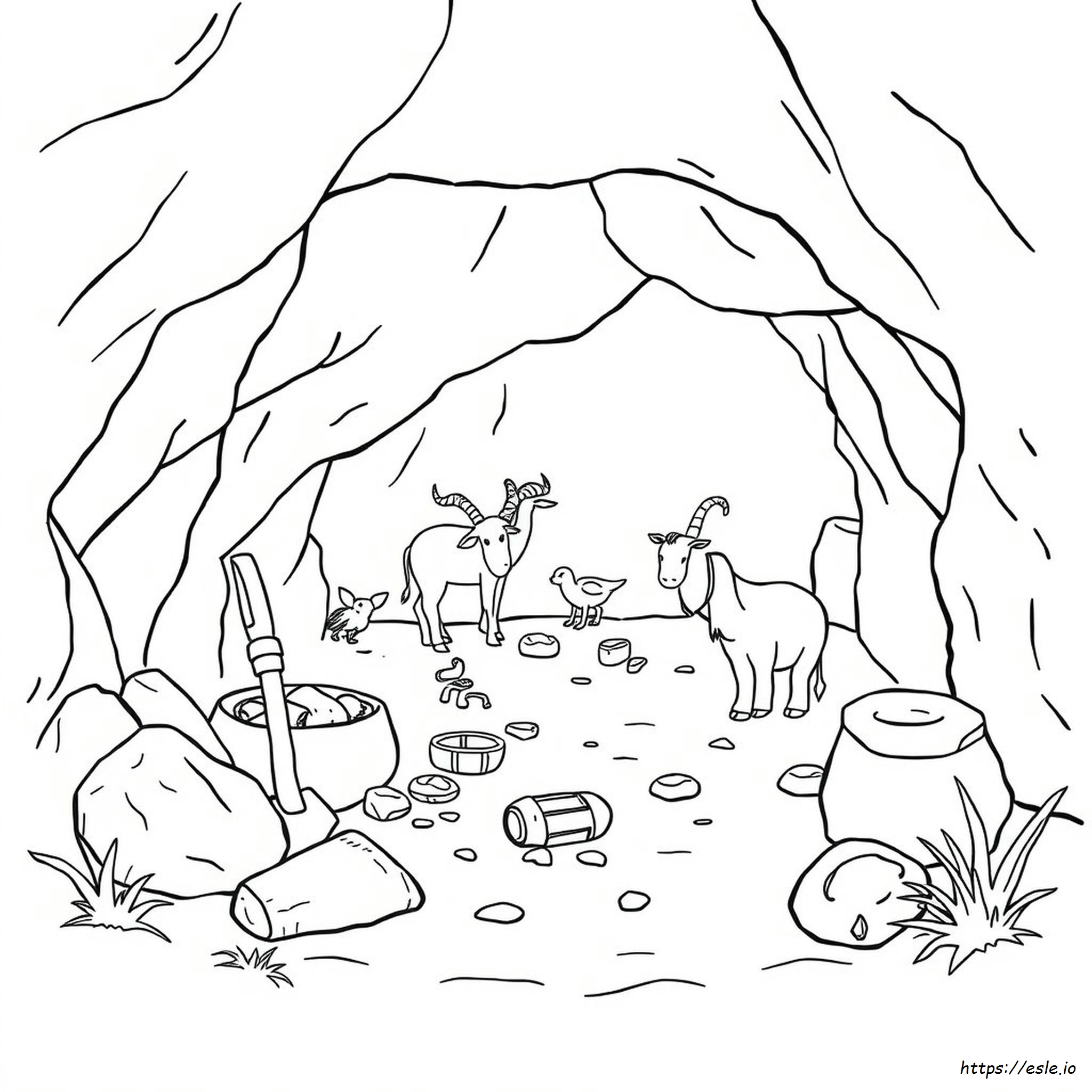 Stone Age Coloring Pages