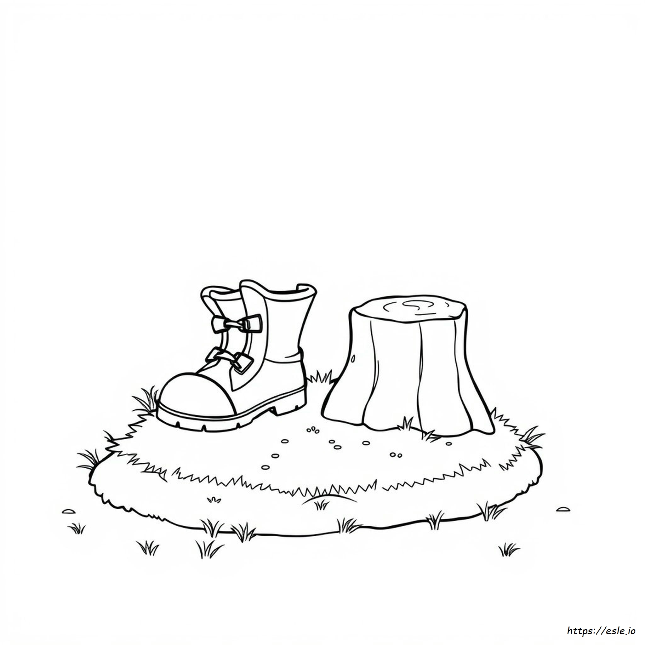 Coloring Picture Of Boots