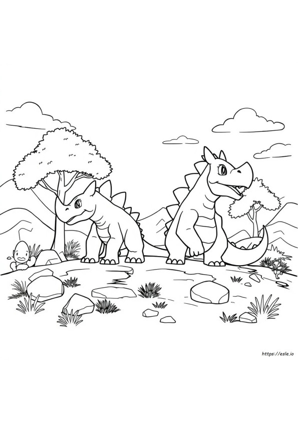 Gambar Mewarnai Rhydon