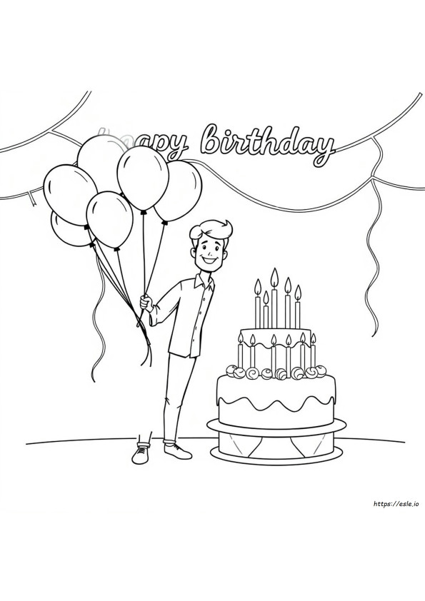 Halaman Mewarnai Selamat Ulang Tahun Suamiku