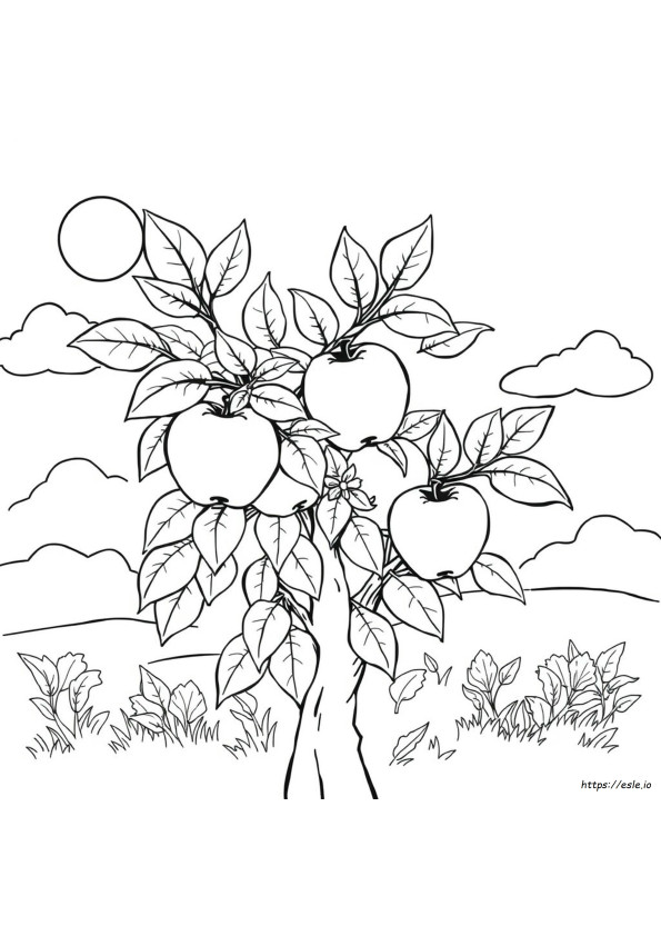 Halaman Mewarnai Appleminte