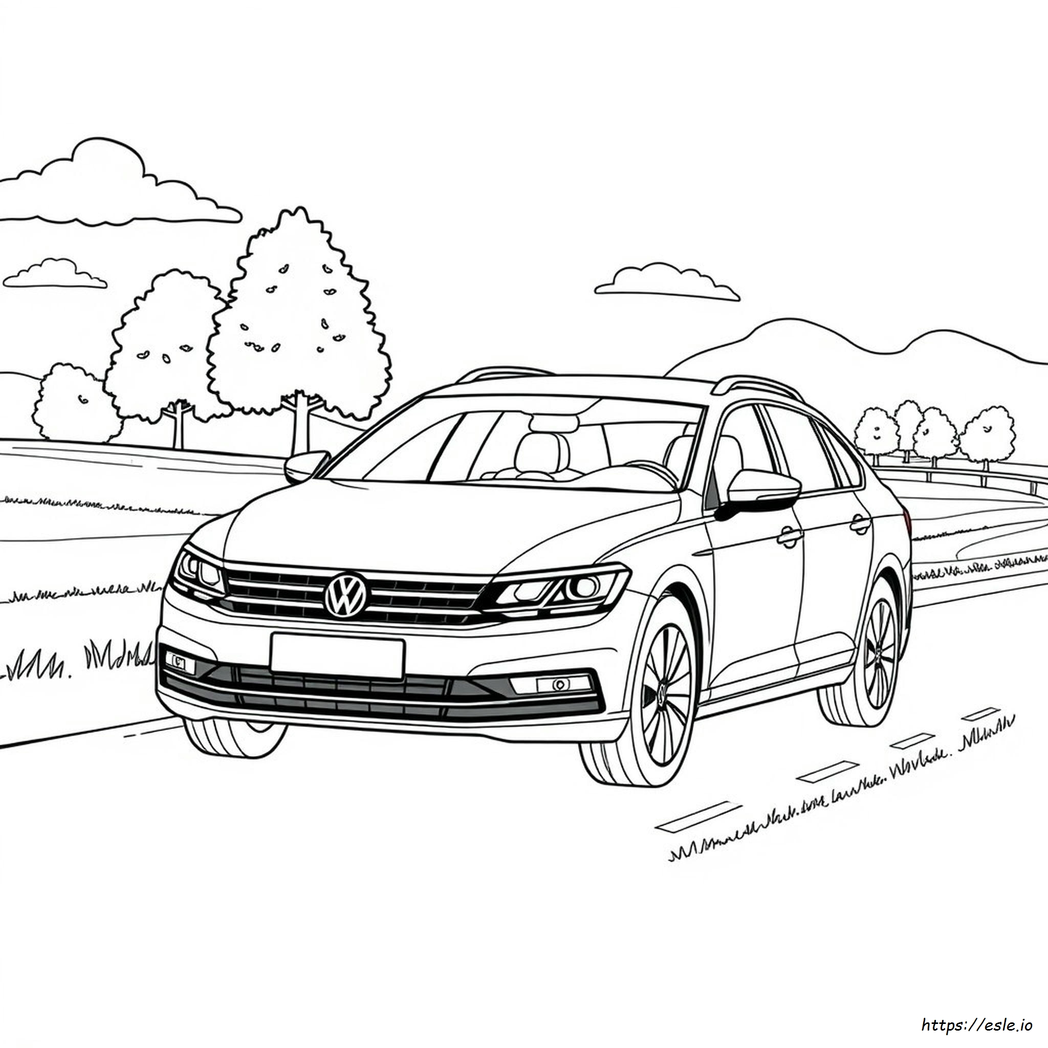 Volkswagen Passat Coloring Pages