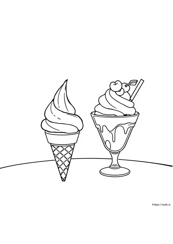 Gambar Es Krim Untuk Mewarnai