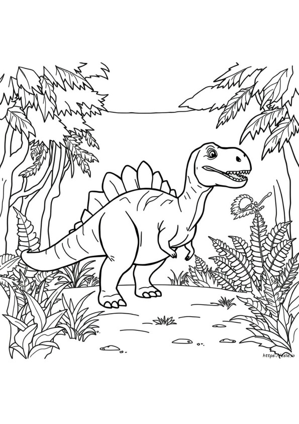 Páginas Para Colorear De Dinosaurios Gratis