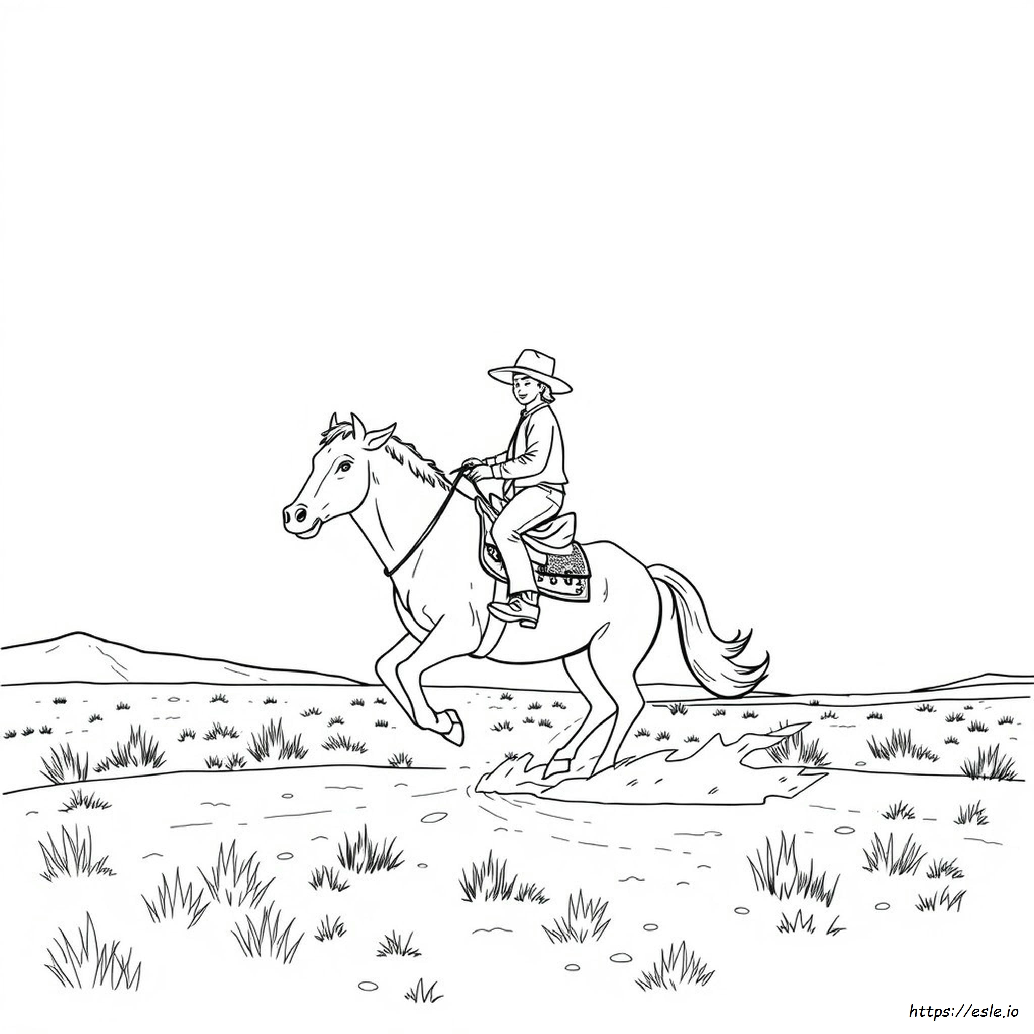 Disegni Di Cowboy Da Colorare E Stampare Gratis