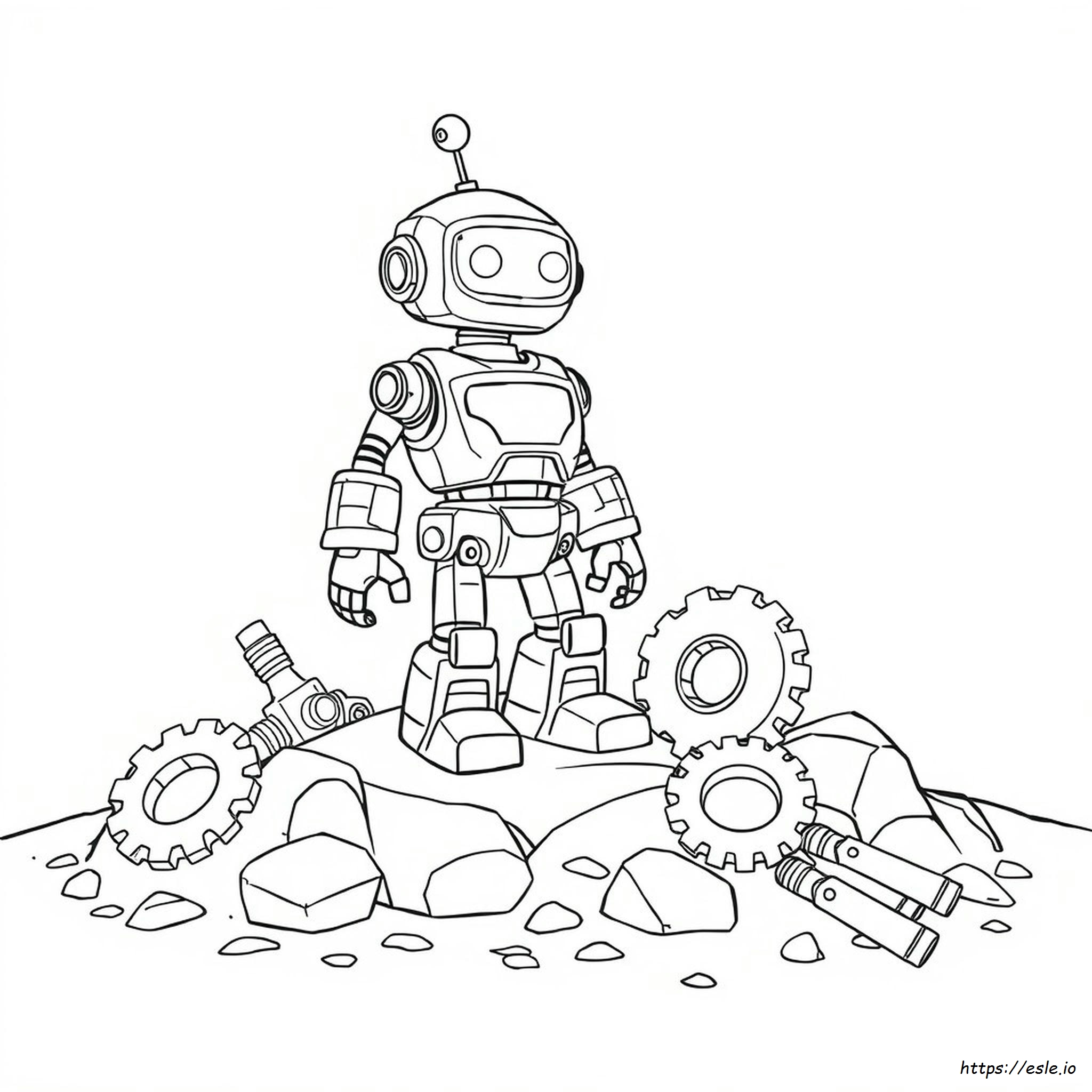 Roboter Ausmalbild