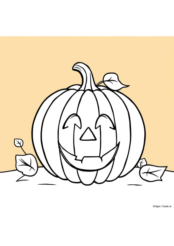 Pumpkin Face Coloring Pages