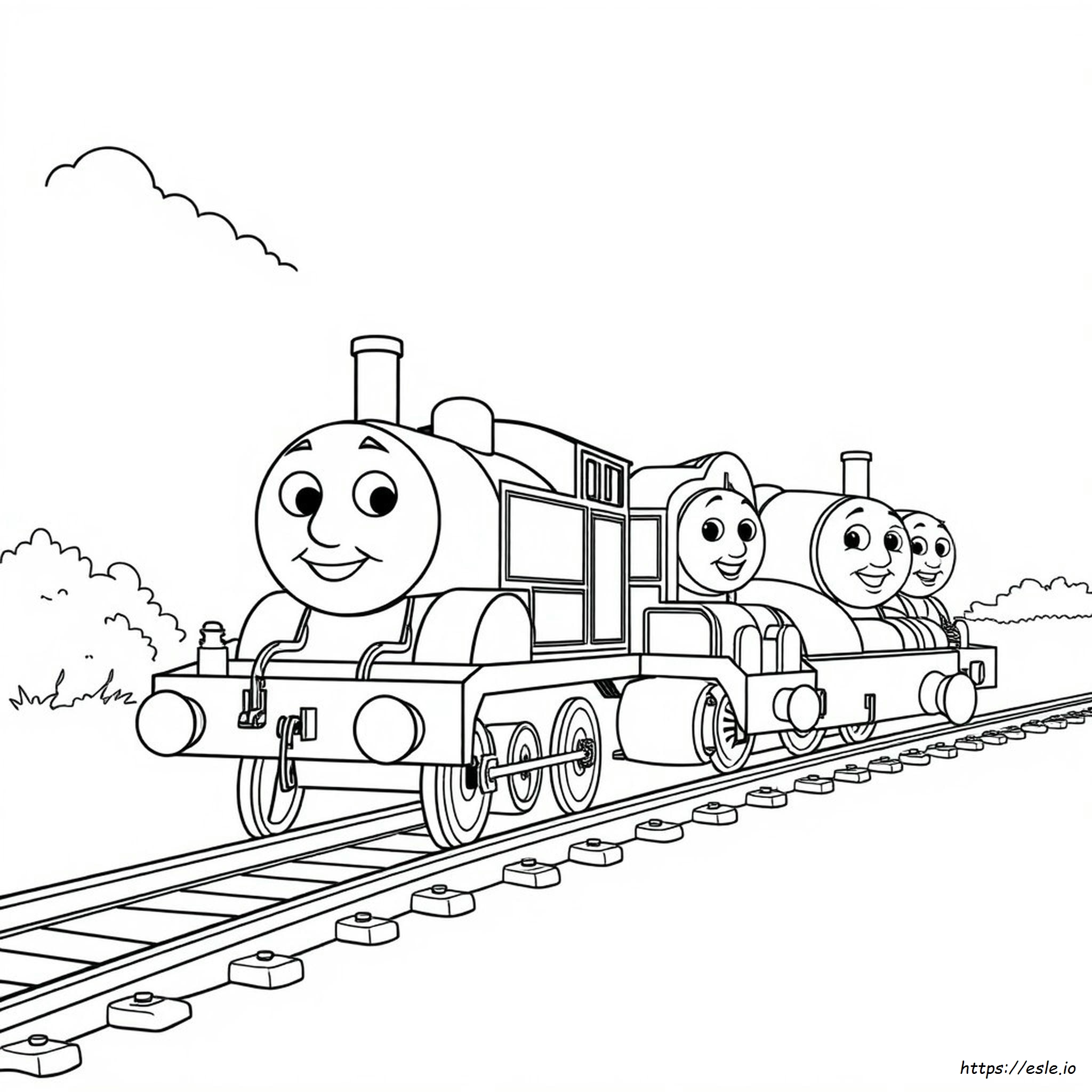 Thomas The Tank Engine And Friends Colouring Pages