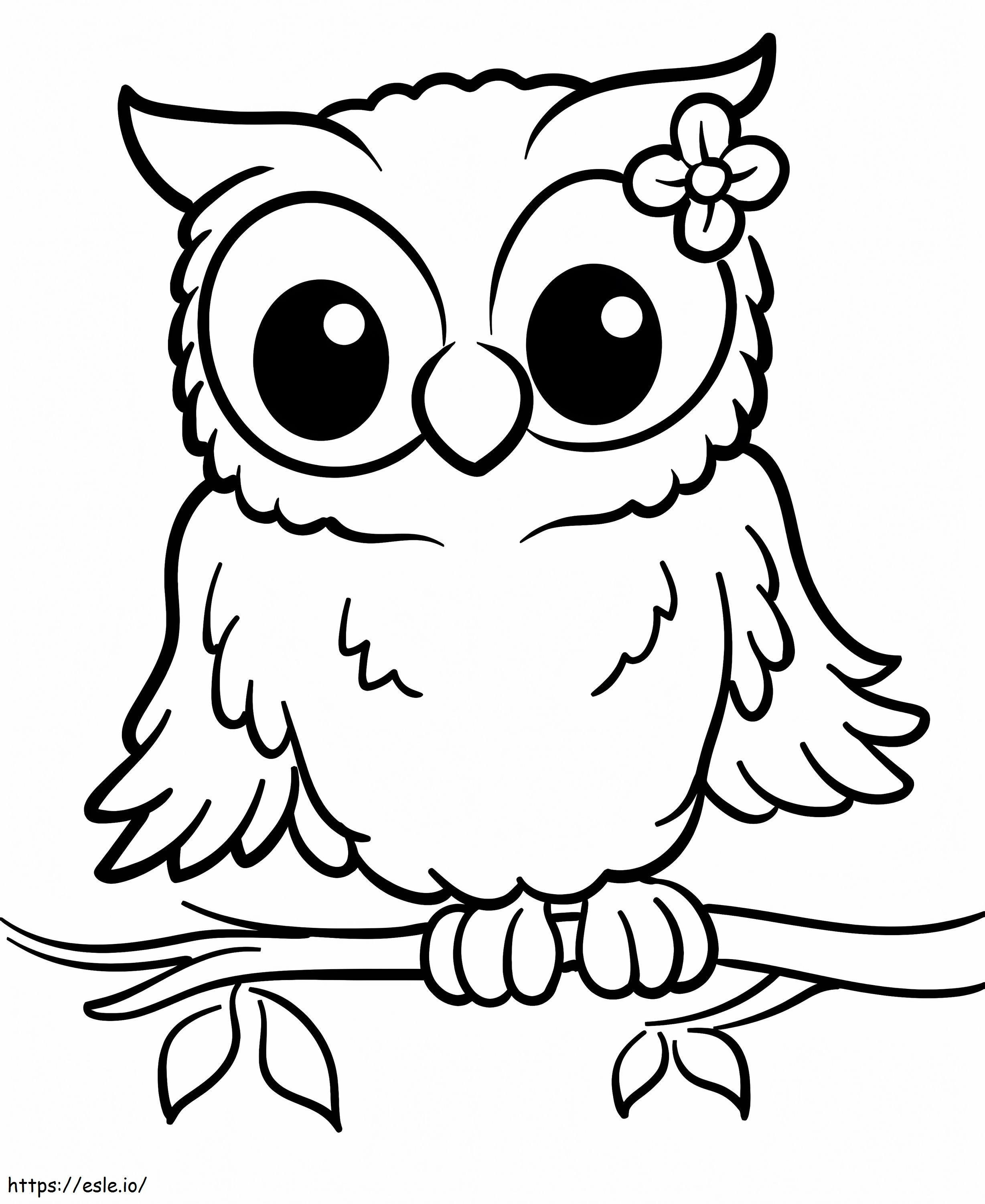 Lovely Owl coloring page