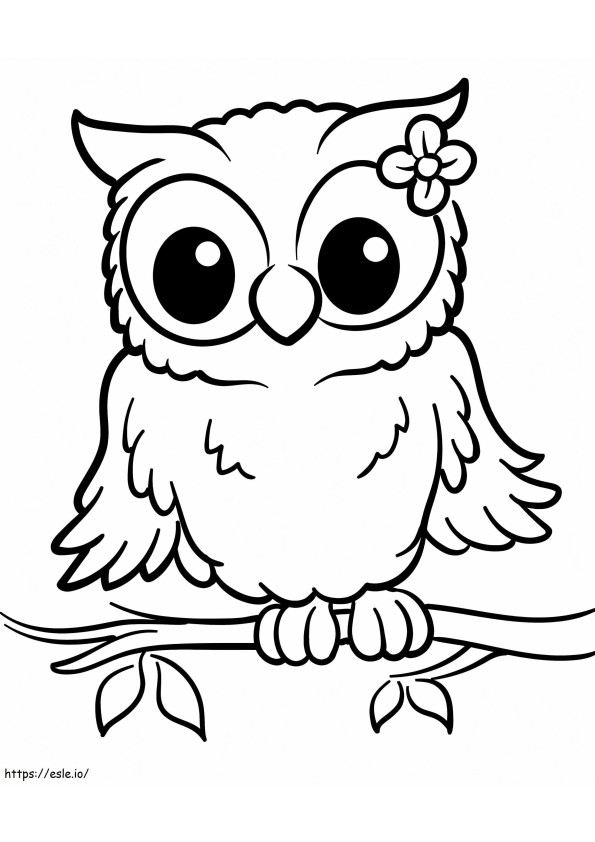 Lovely Owl coloring page