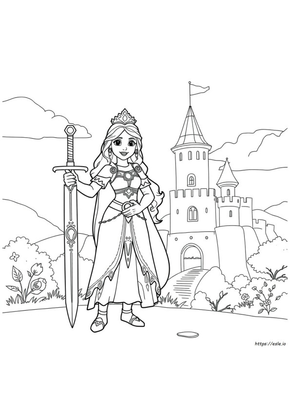 Putri Disney Elena Dari Avalor Gambar Mewarnai