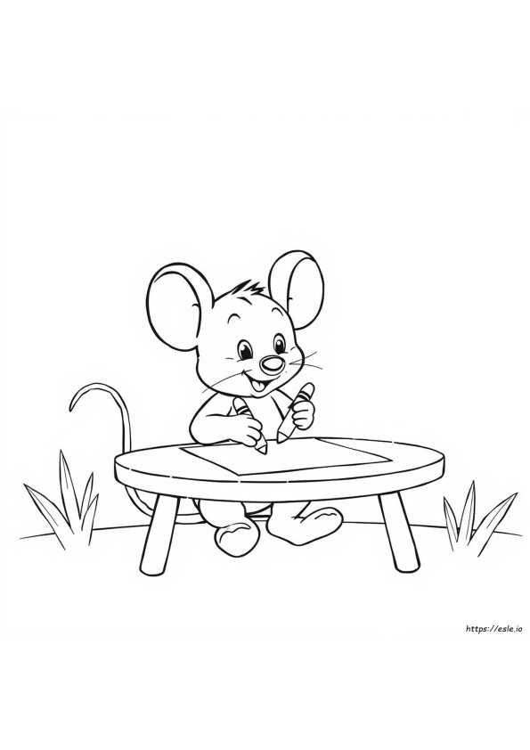 Mini Mouse De Colorat