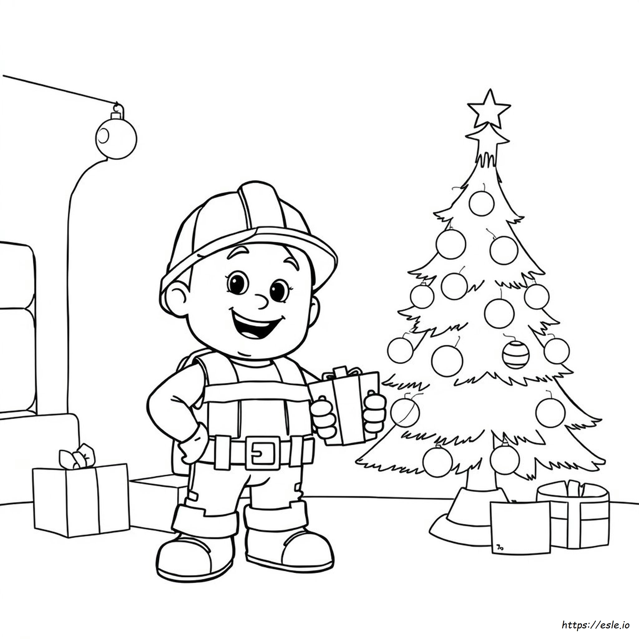 Bob El Constructor: Páginas Para Colorear De Navidad