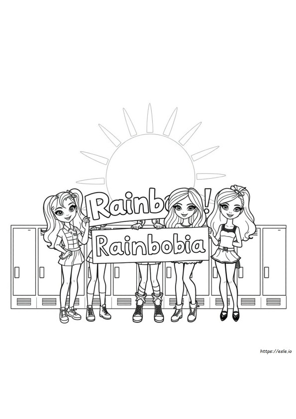 Sunny Madison Rainbow High Gambar Mewarnai