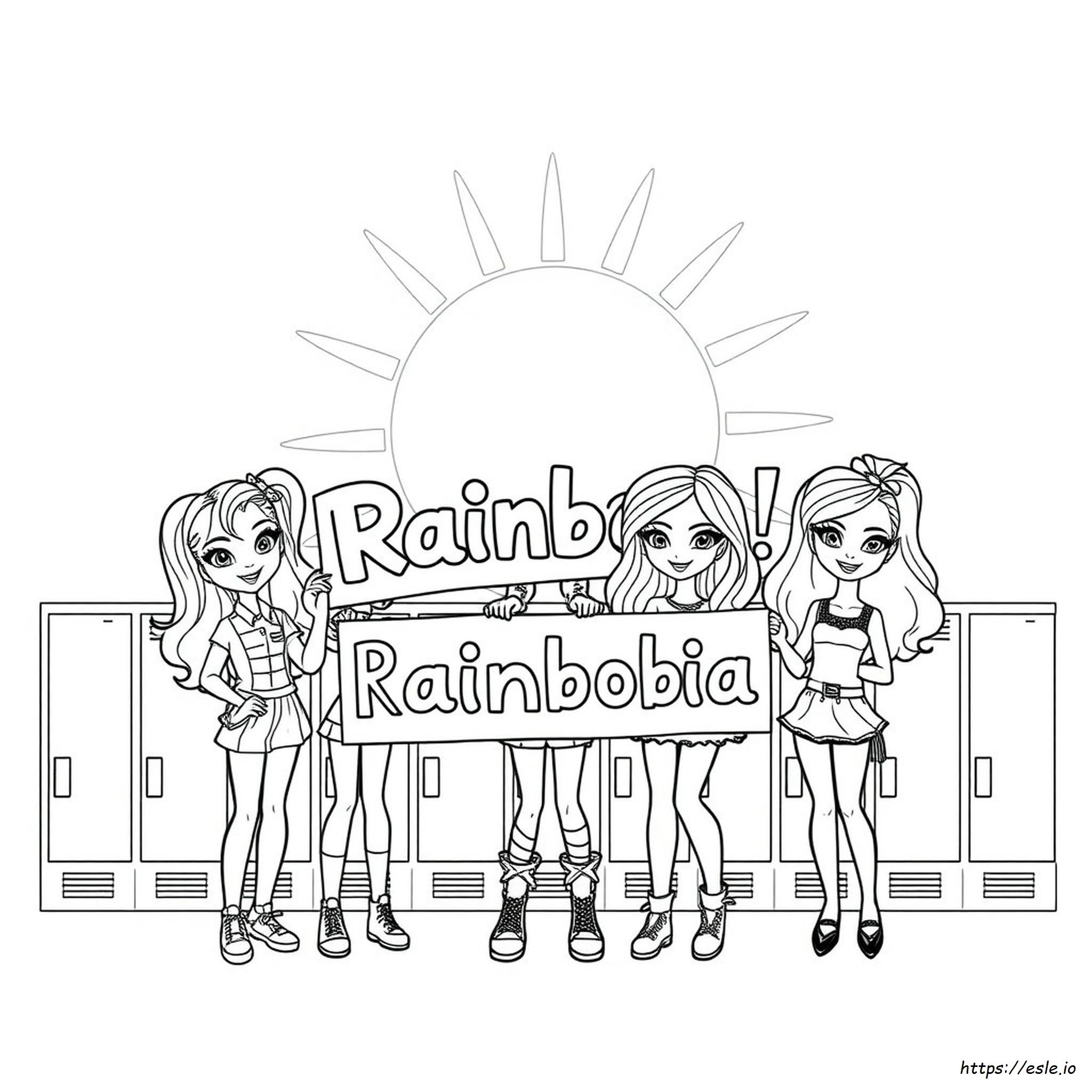 Sunny Madison Rainbow High Coloring Pages