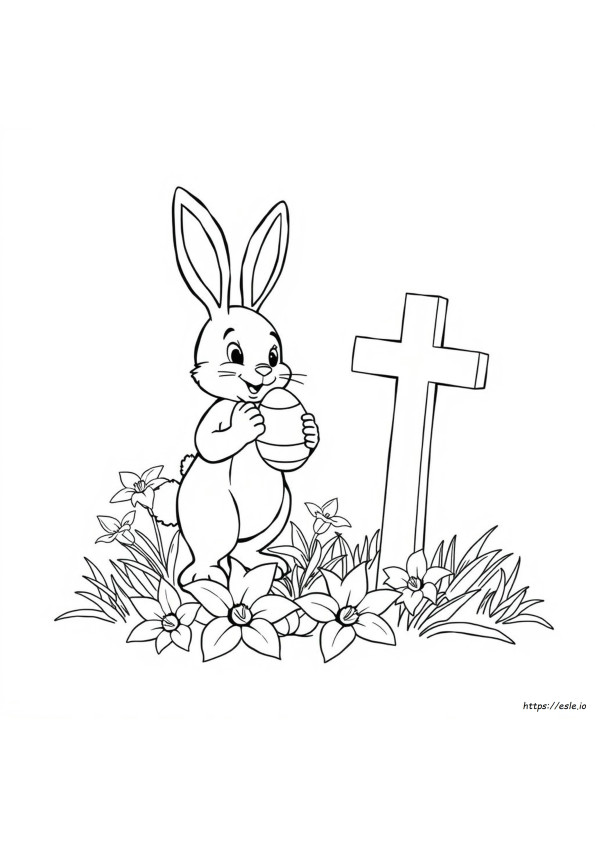Gambar Mewarnai Paskah Religius Yang Dapat Dicetak