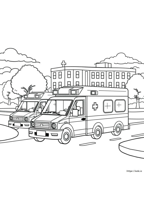 Lego Ambulance Coloring Pages