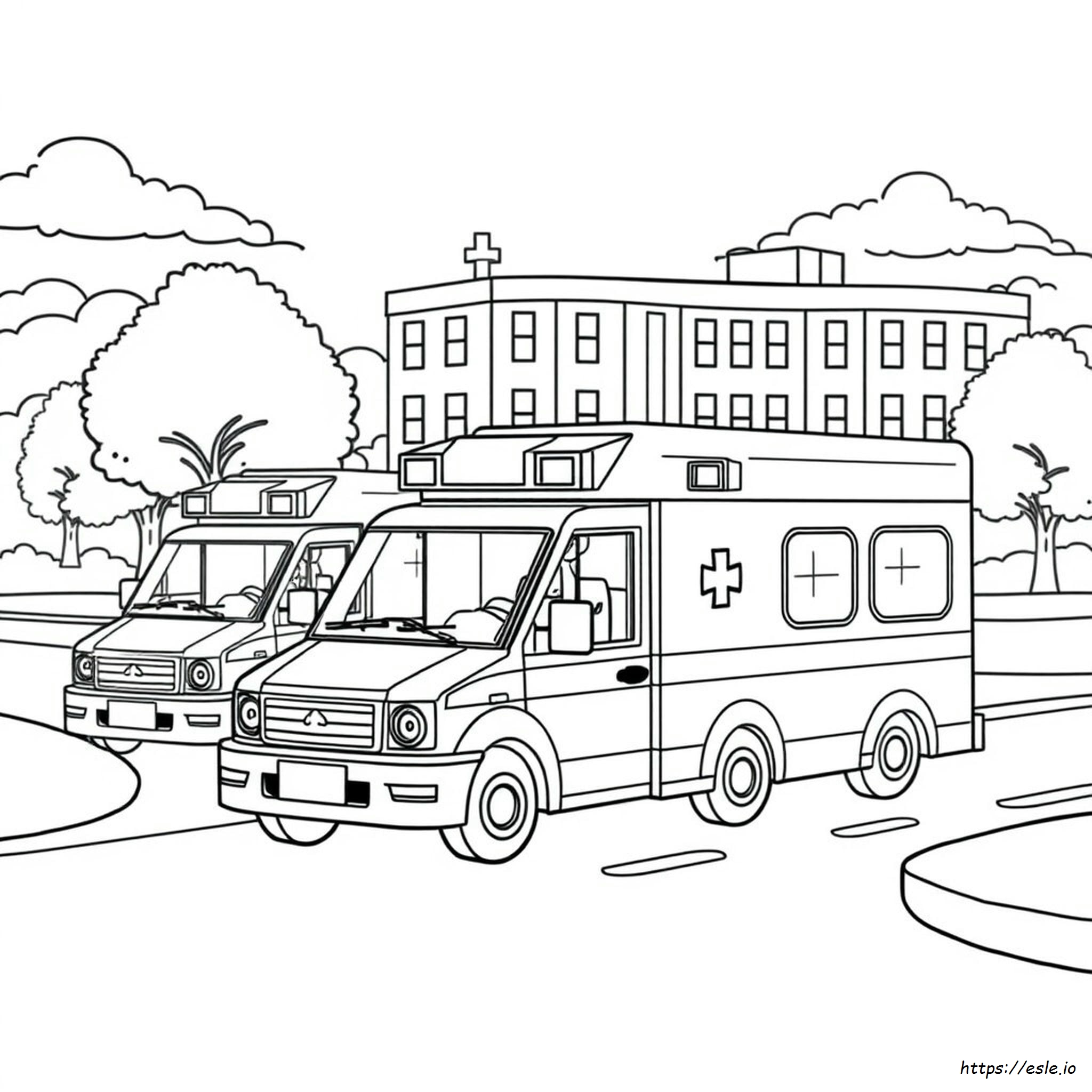 Lego Ambulance Coloring Pages