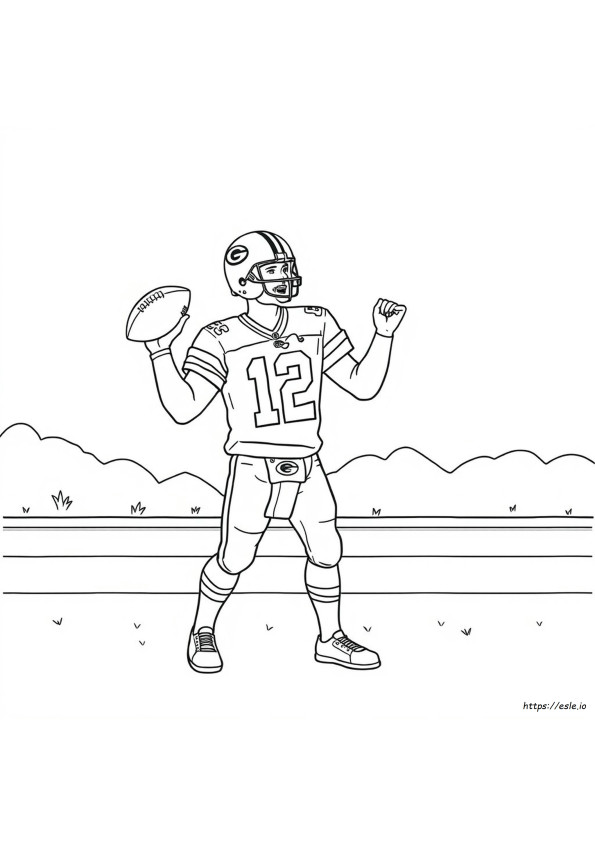 Aaron Rodgers Gambar Mewarnai