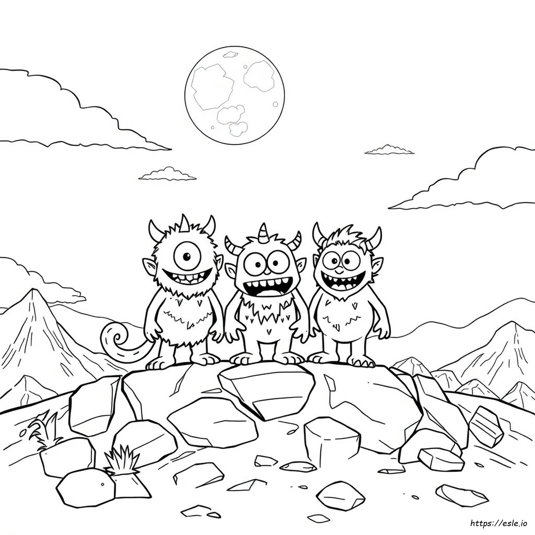 Super Monstruos Katya Para Colorear
