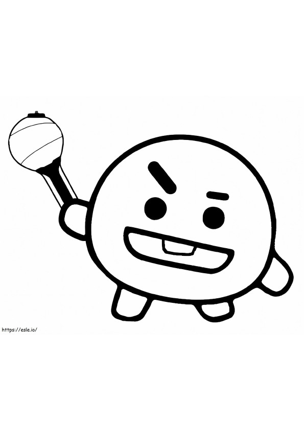 Shooky BT21 coloring page