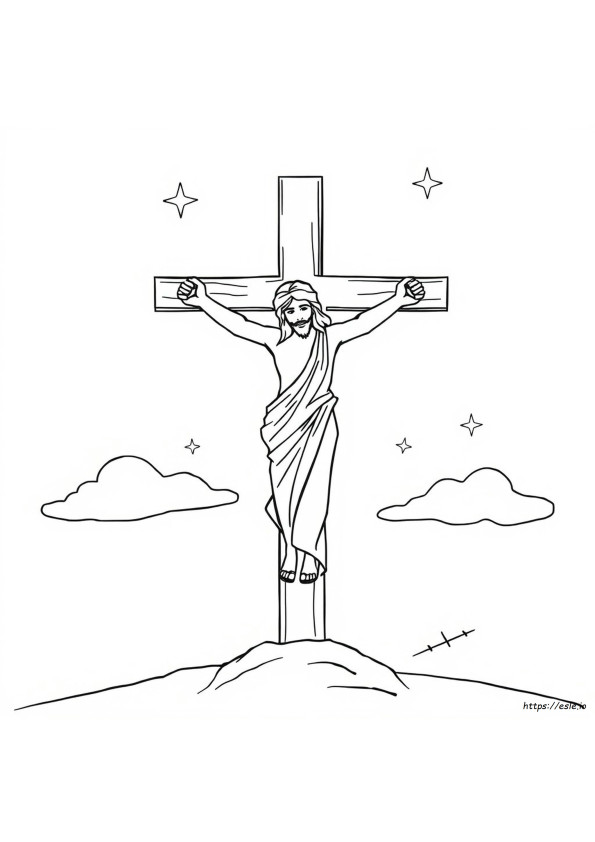 Gambar Mewarnai Salib Yesus Dapat Dicetak