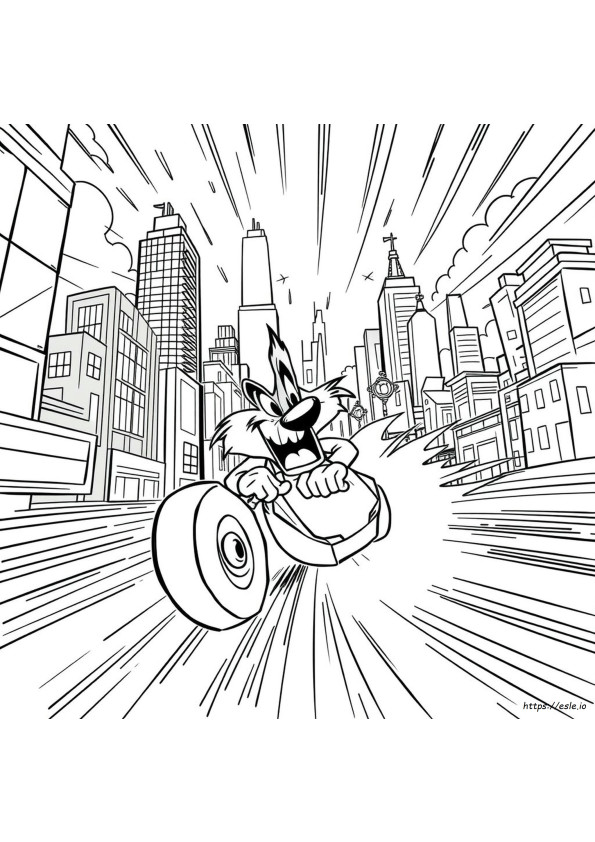 Taz Mania Gambar Mewarnai