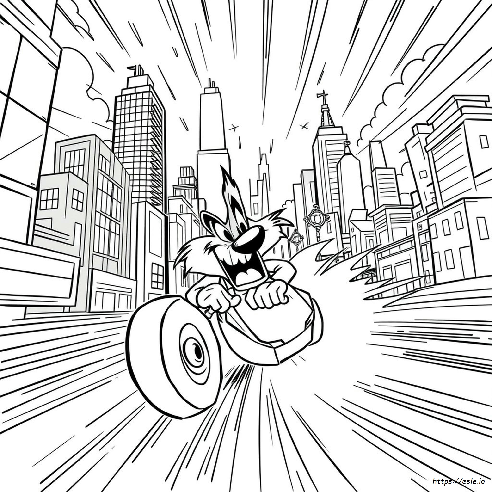 Taz Mania Para Colorear