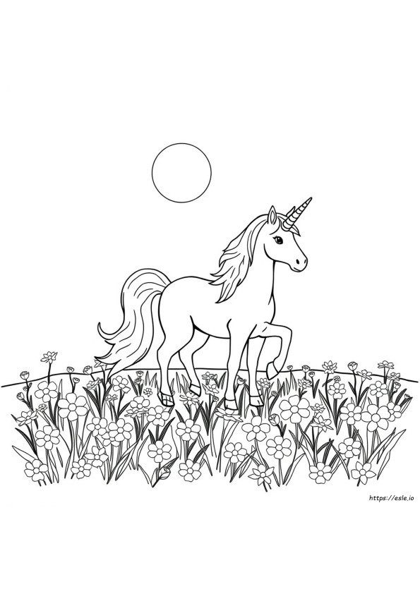 Gambar Mewarnai Unicorn Untuk Anak-Anak Dapat Dicetak