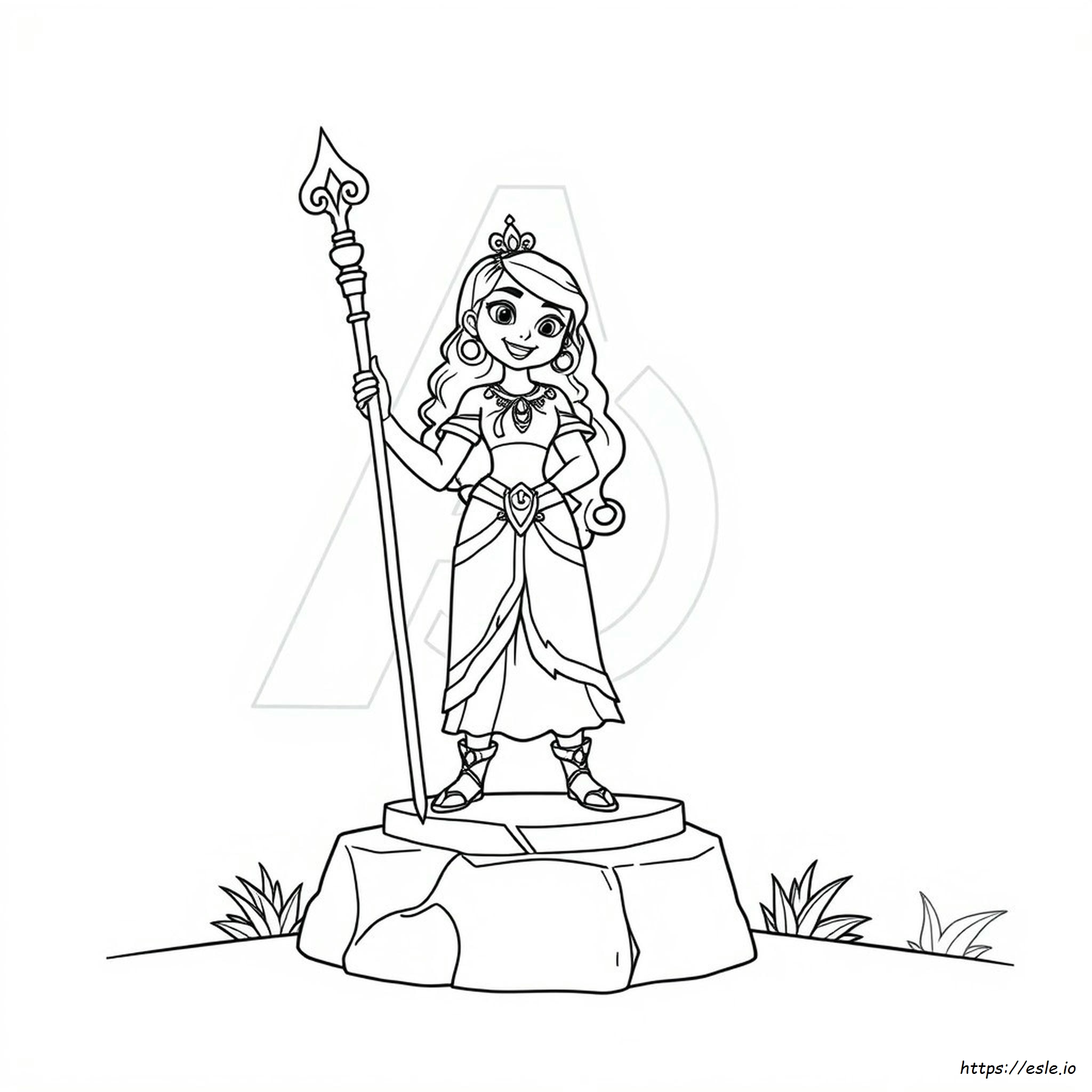 Páginas Para Colorear De La Princesa Elena De Avalor