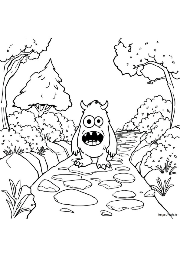 Coloriage Monstre À Imprimer