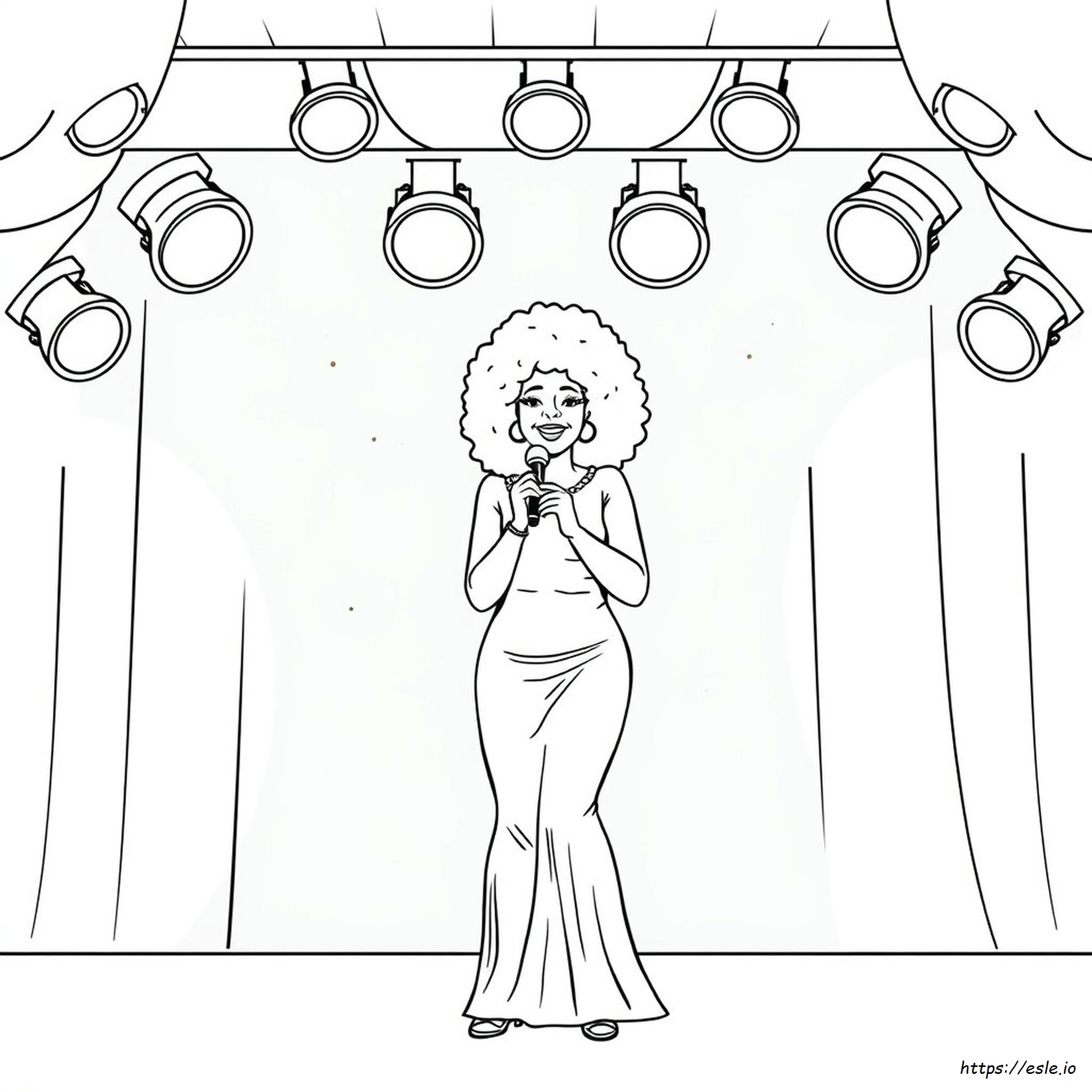 Diana Ross Para Colorear