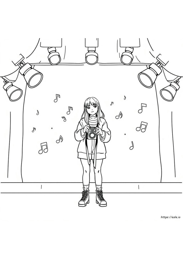 Billie Eilish Para Colorir