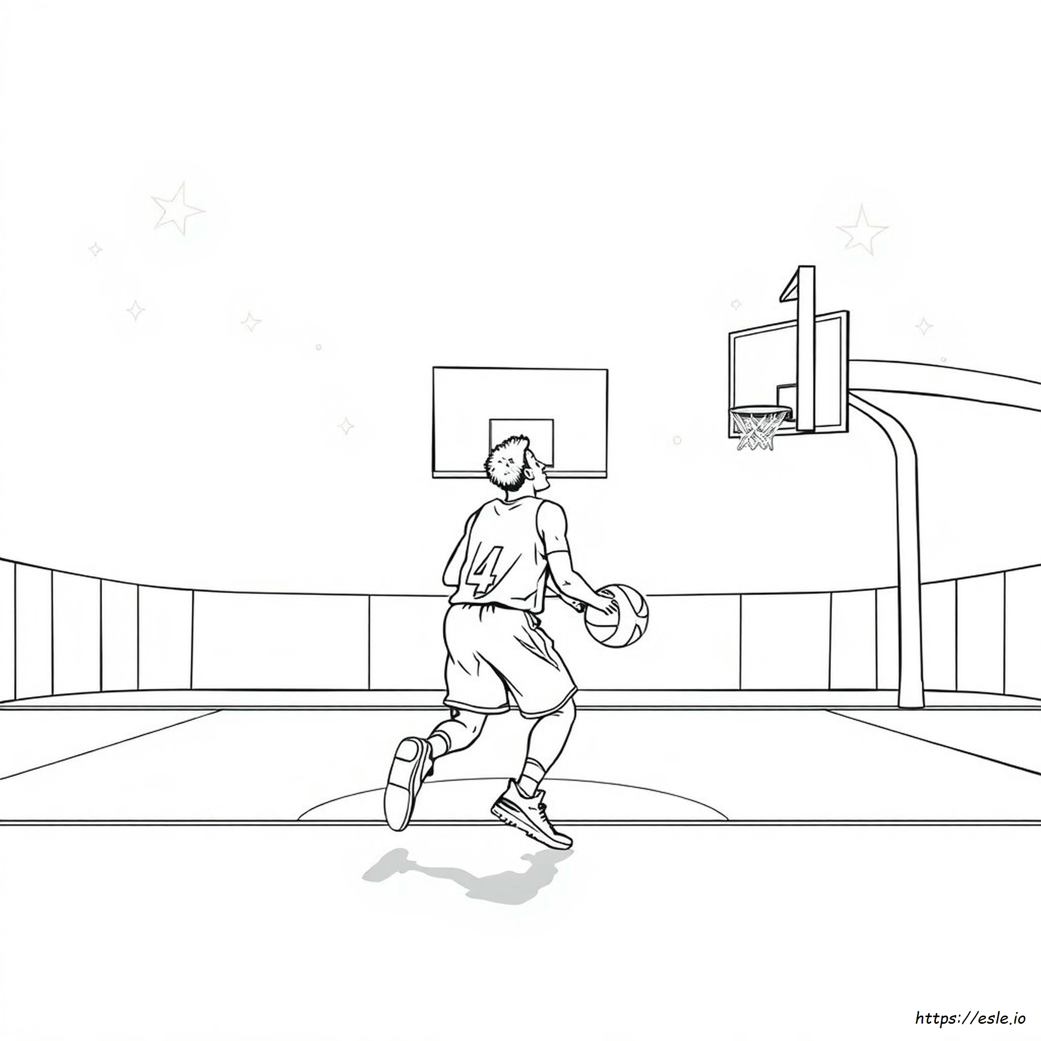 Basketballspieler Ausmalbilder