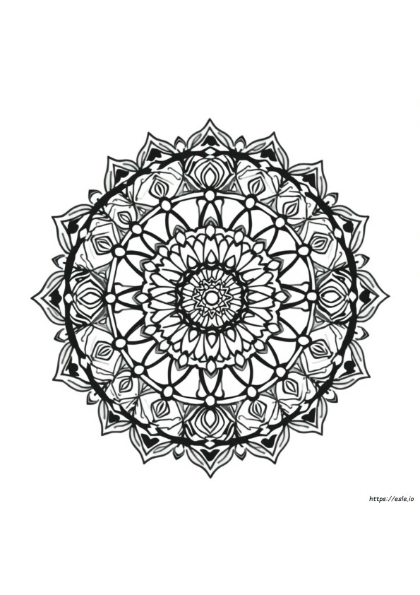 Buku Mewarnai Mandala Unduhan Gratis
