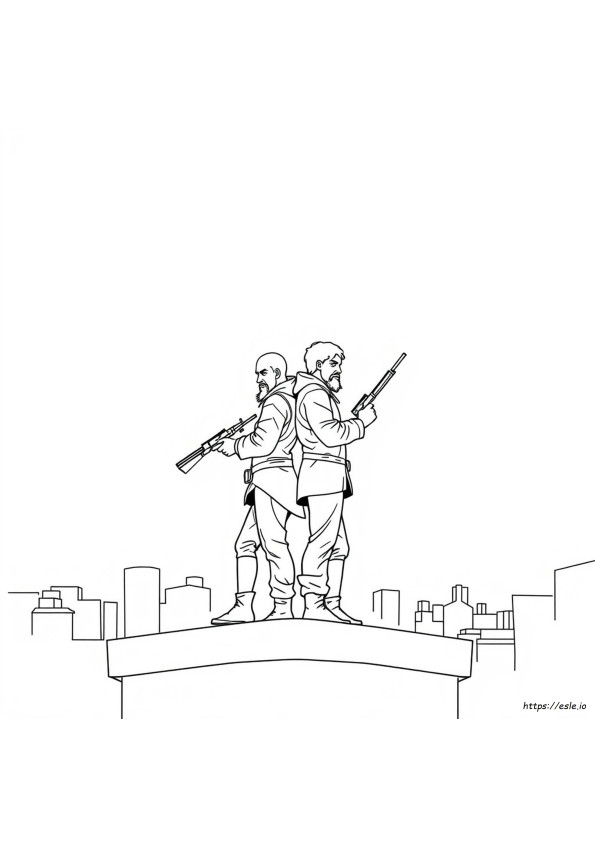 Halaman Gambar Mewarnai Boondock Saints