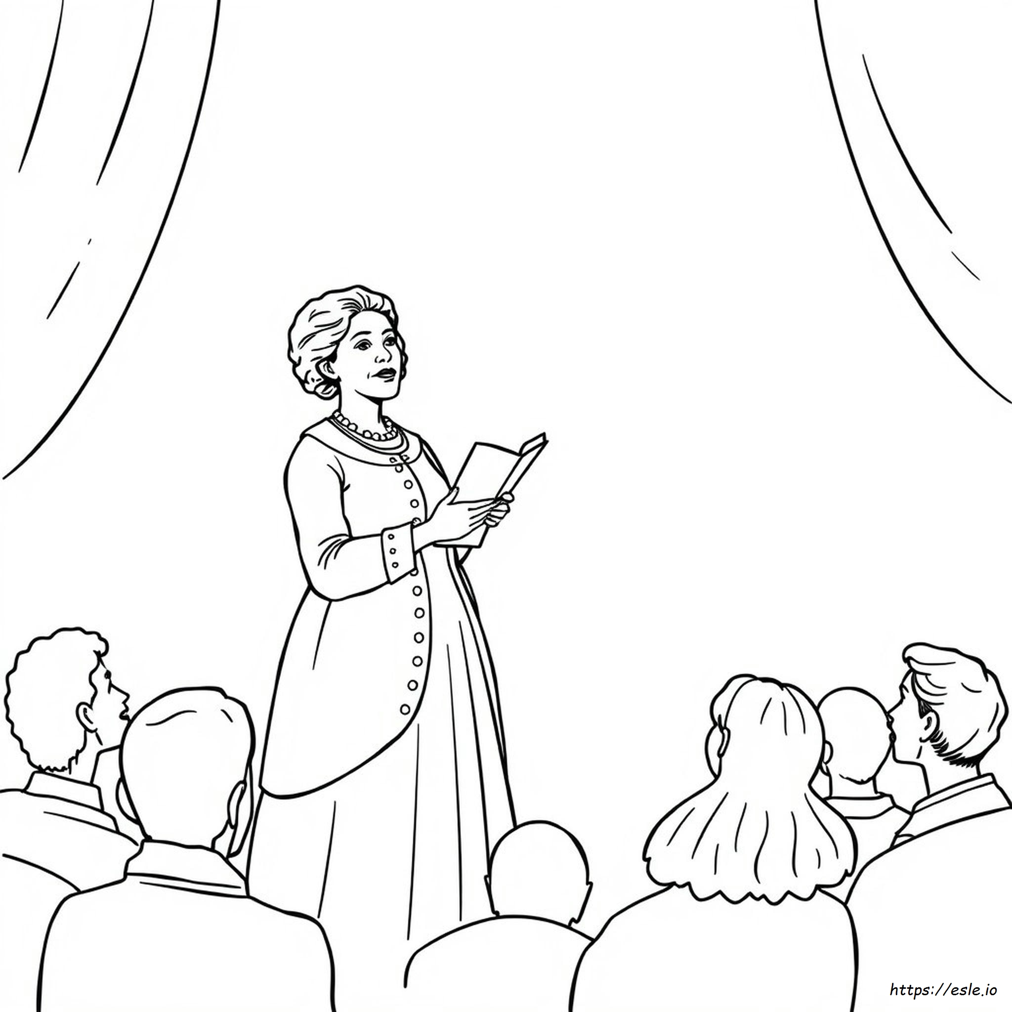 Susan B Anthony Coloring Page