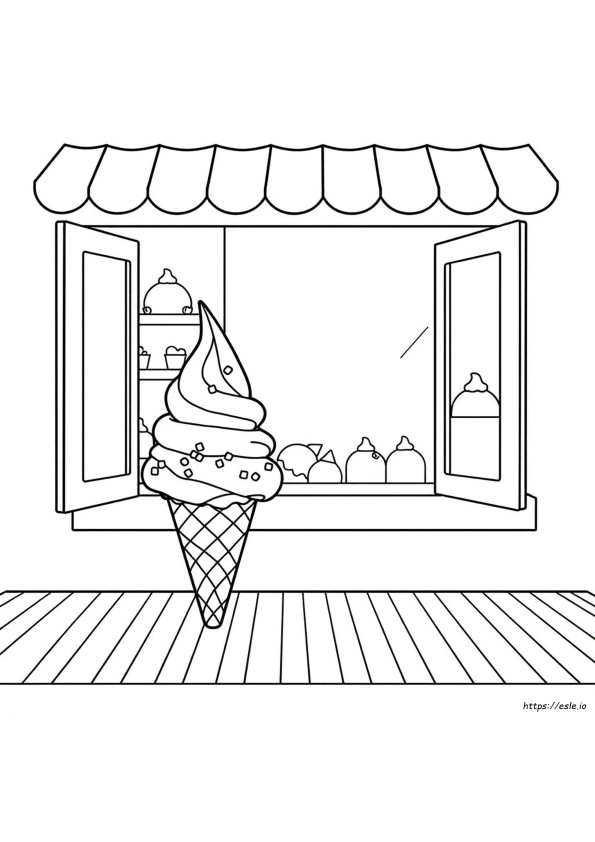 Gambar Mewarnai Es Krim Yang Dapat Dicetak