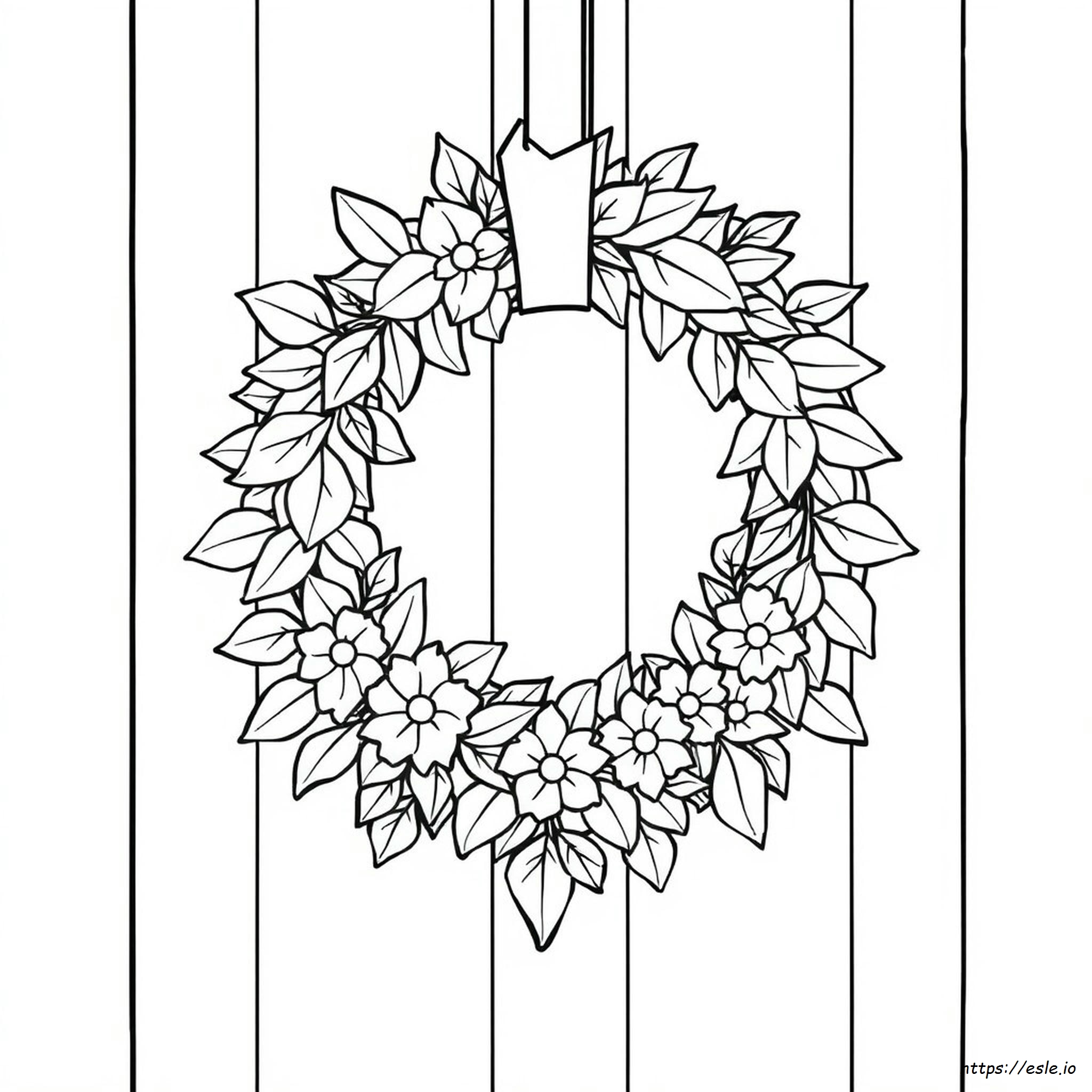 Free Wreath Coloring Pages