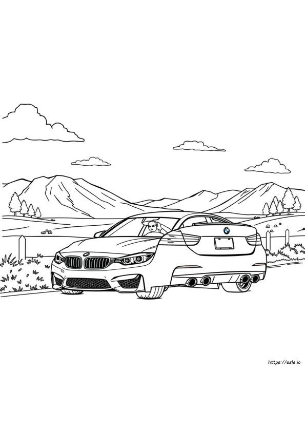 Gambar Mewarnai Bmw M4