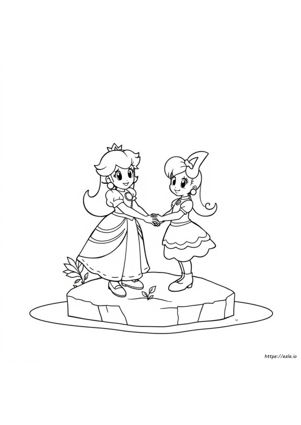 Peach E Daisy Disegni Da Colorare
