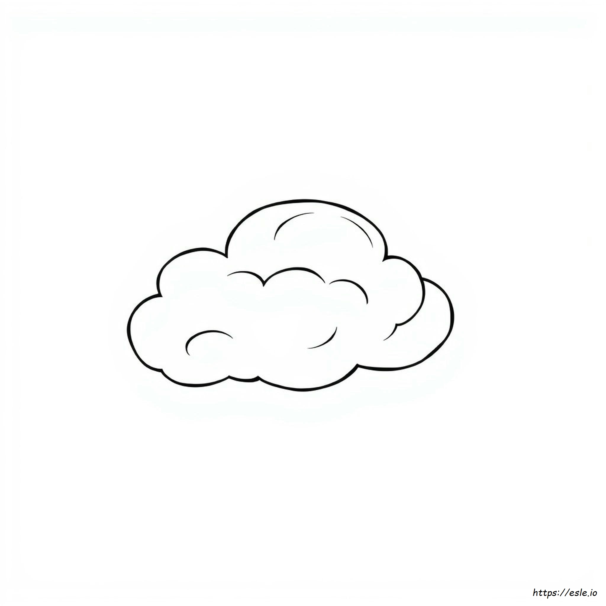 Free Coloring Pages Clouds