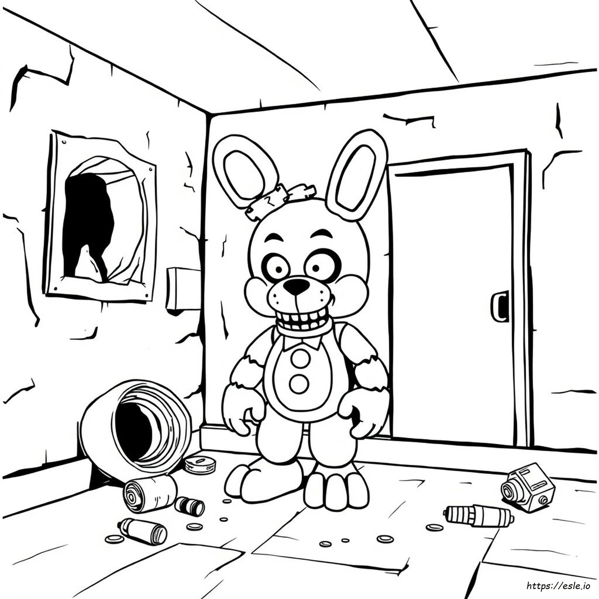 Fnaf Nightmare Bonnie Ausmalbilder