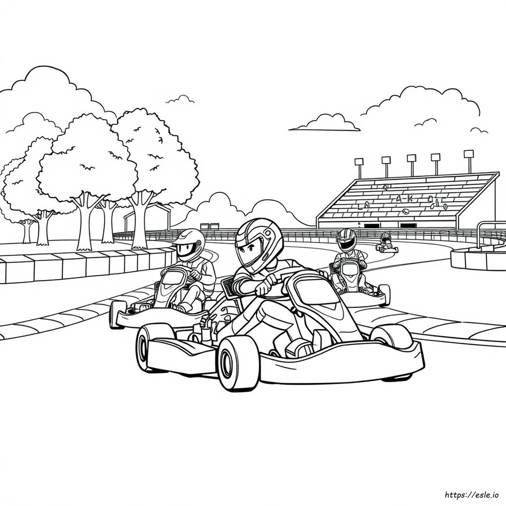 Go Kart Da Colorare
