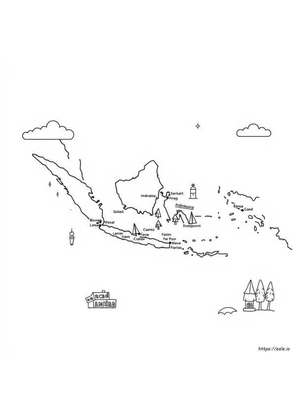 Peta Indonesia Mewarnai