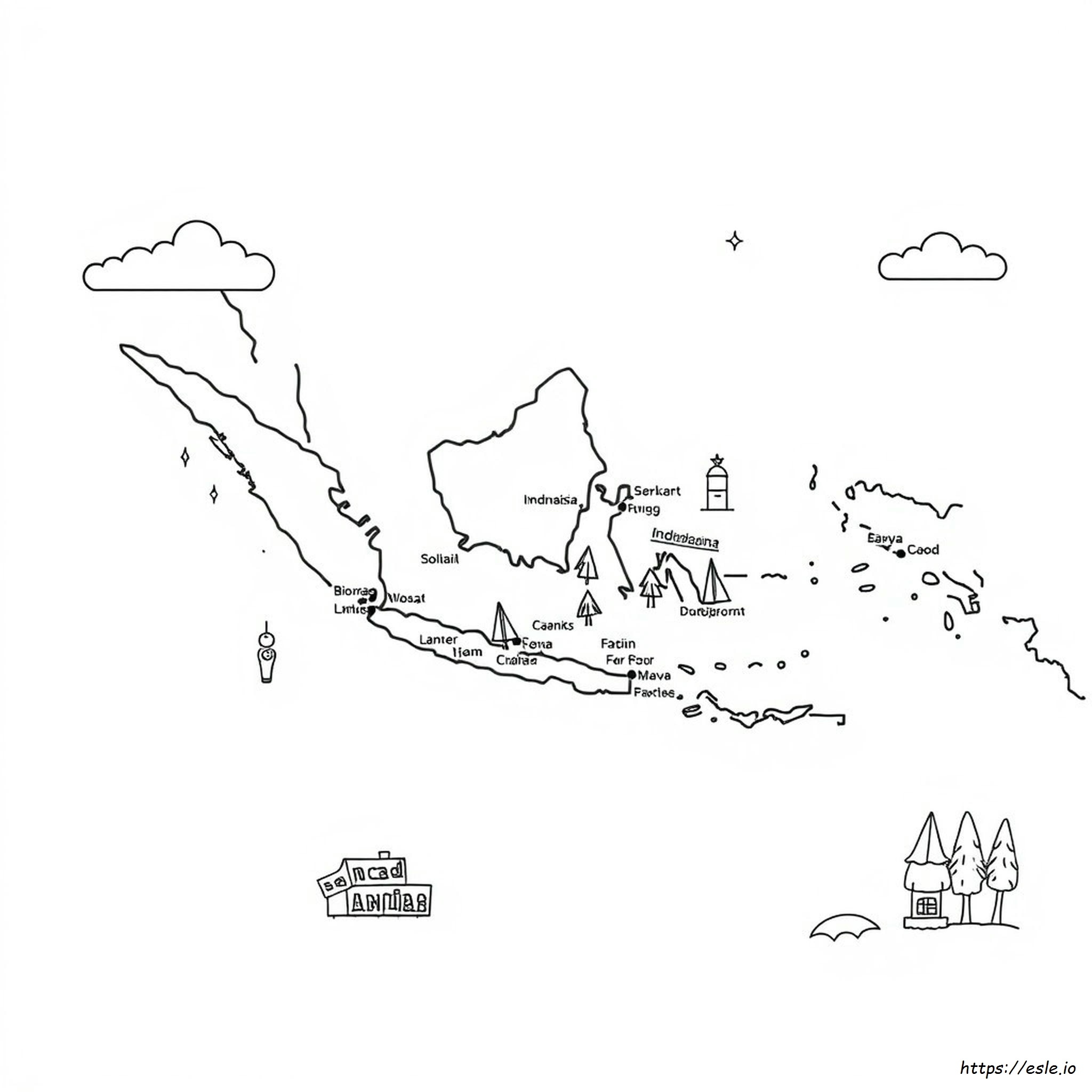 Peta Indonesia Mewarnai