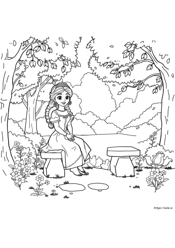 Putri Elena Gambar Mewarnai Untuk Dicetak